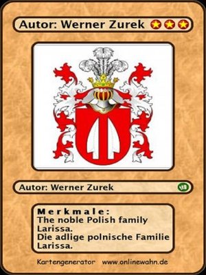 cover image of The noble Polish family Larissa. Die adlige polnische Familie Larissa.